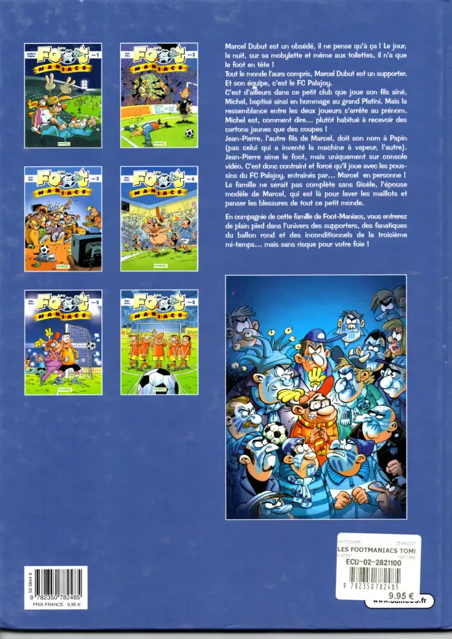 Verso de l'album Les Foot-maniacs Tome 5