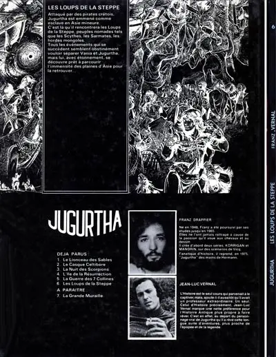 Verso de l'album Jugurtha Tome 6 Les loups de la steppe
