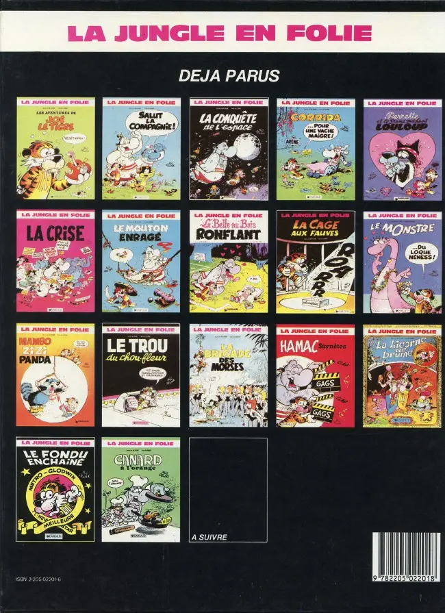 Verso de l'album La Jungle en folie Tome 2 Salut la compagnie !