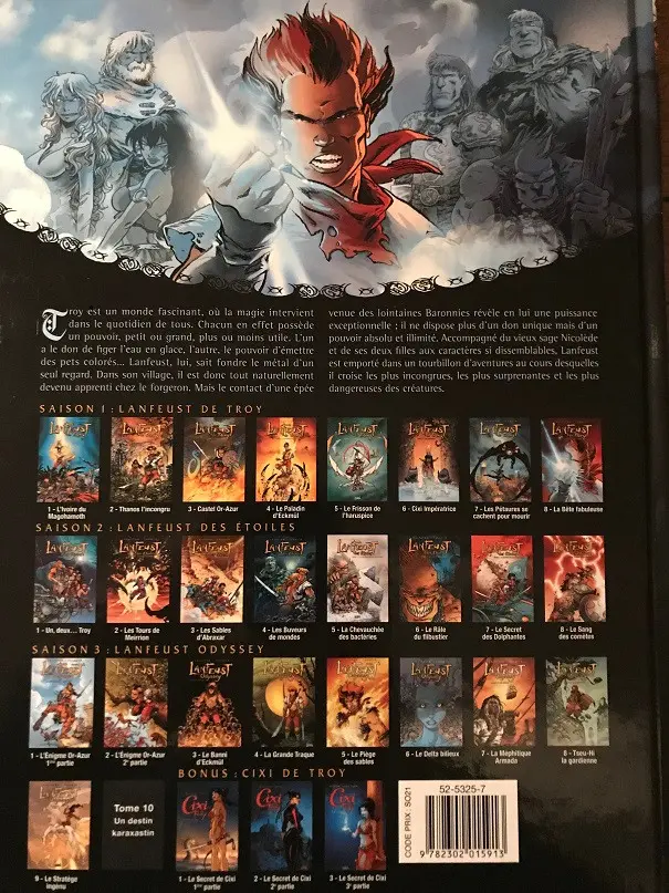 Verso de l'album Lanfeust de Troy Tome 2 Thanos l'incongru