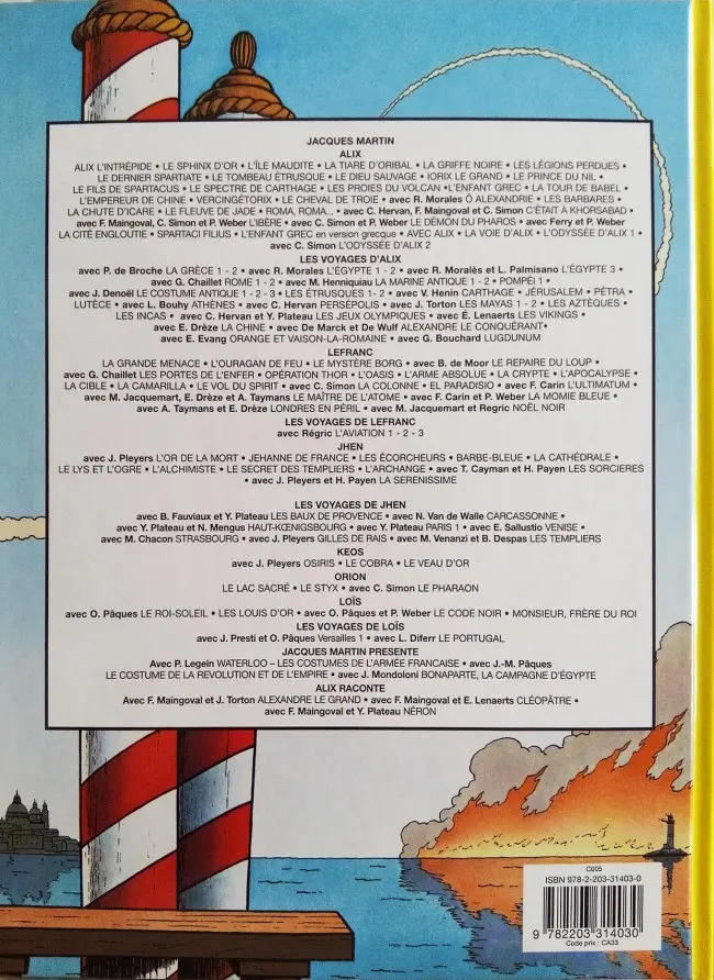 Verso de l'album Lefranc Tome 4 Le repaire du loup