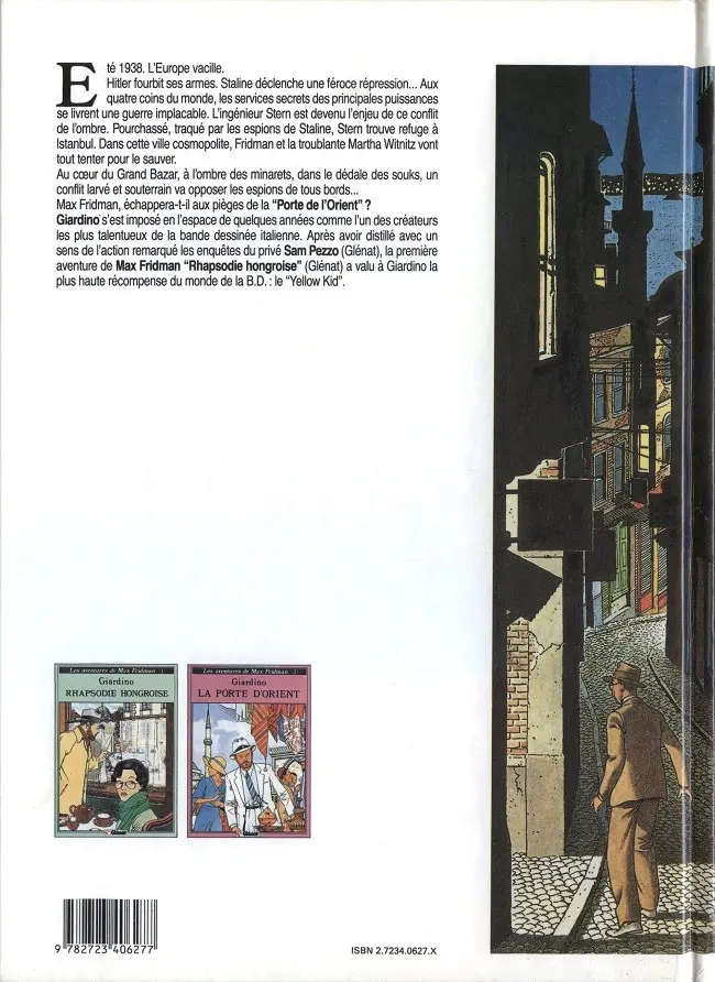 Verso de l'album Les aventures de Max Fridman Tome 2 La porte d'Orient