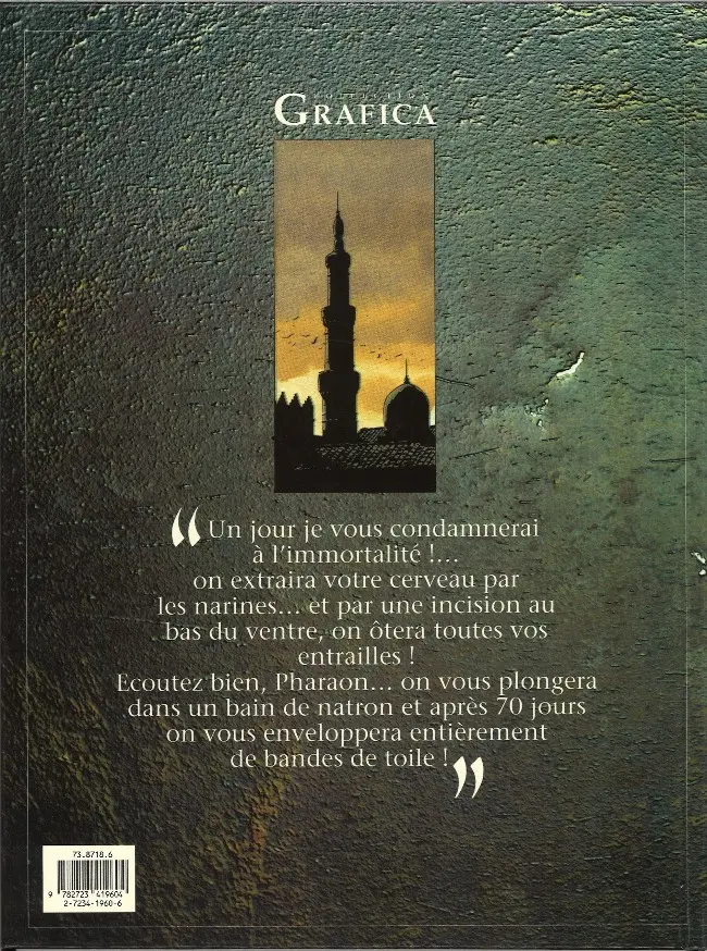 Verso de l'album Pharaon Tome 3 L'incarnation de Seth