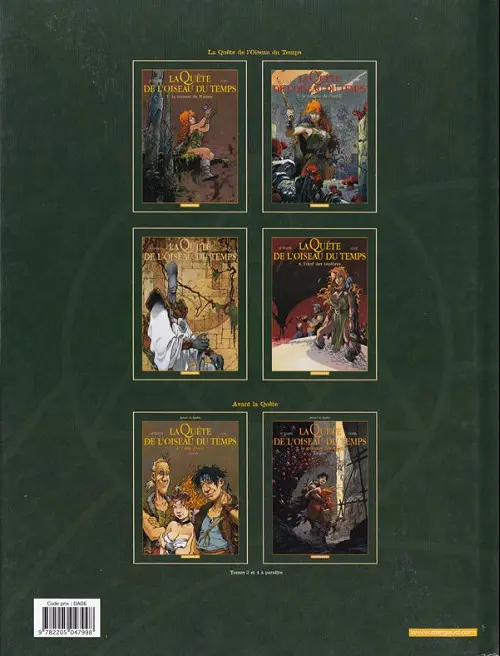 Verso de l'album La Quête de l'oiseau du temps Tome 2 Le temple de l'oubli