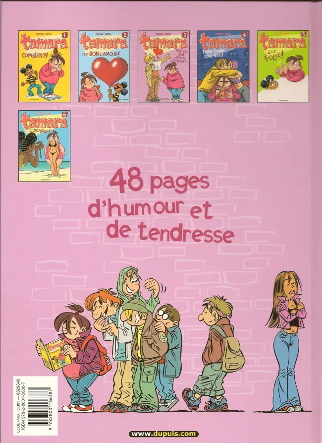 Verso de l'album Tamara Tome 3 Tout est bon dans le garçon !