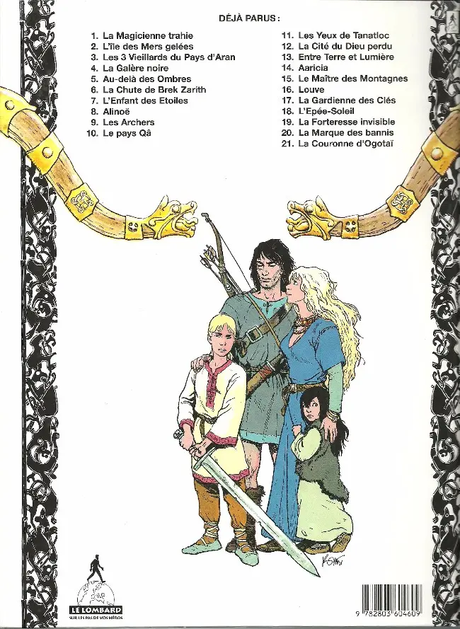 Verso de l'album Thorgal Tome 7 L'enfant des étoiles