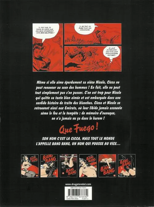 Verso de l'album Bang Bang Tome 6 Fantasmes d'Arabie