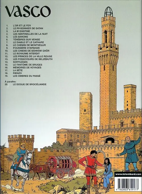 Verso de l'album Vasco Tome 10 Les chiens de Bâhrâm Ghör