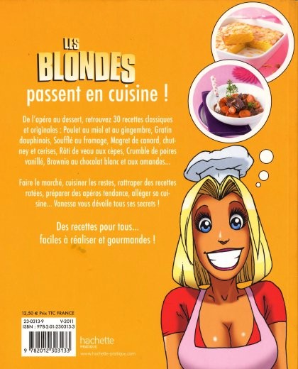 Verso de l'album Les Blondes Les Blondes - Les recettes