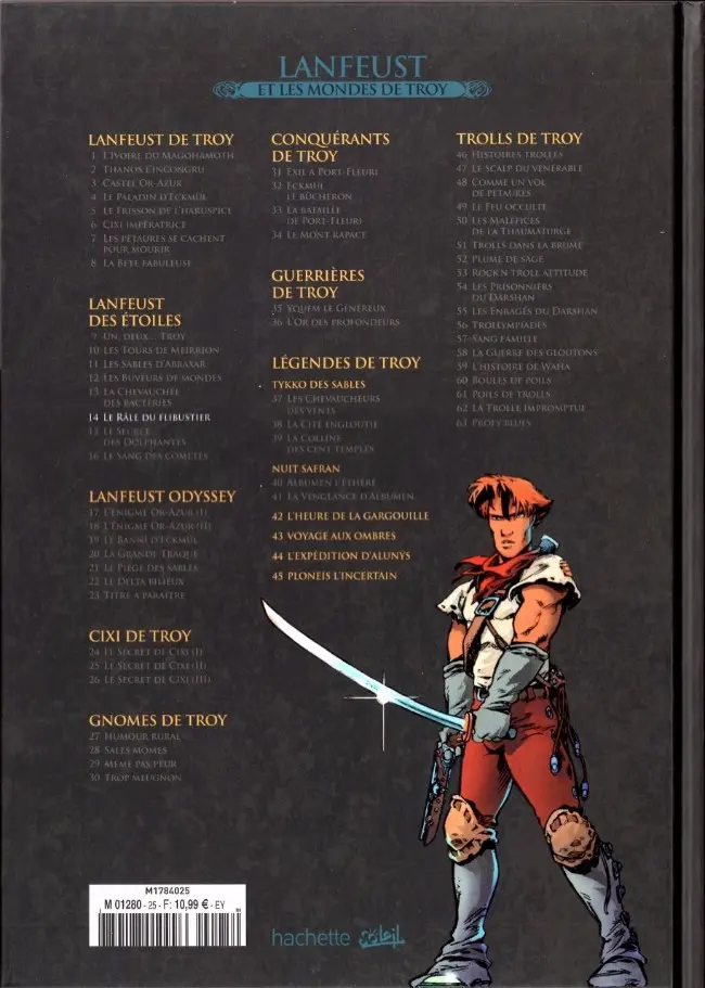 Verso de l'album Lanfeust et les mondes de Troy Tome 14 Lanfeust des Étoiles - Le râle du flibustier
