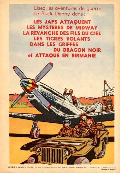 Verso de l'album Buck Danny Tome 7 Les Trafiquants de la mer Rouge
