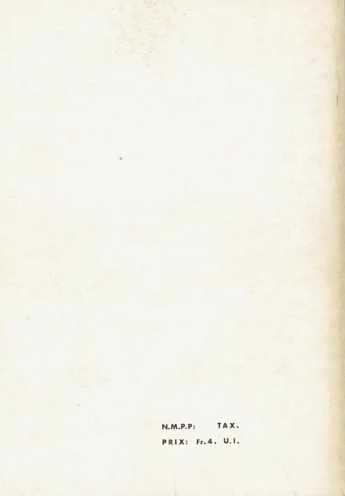 Verso de l'album Strange Album N° 8