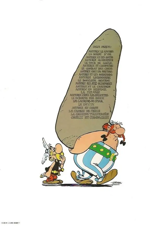 Verso de l'album Astérix Tome 14 Astérix en Hispanie