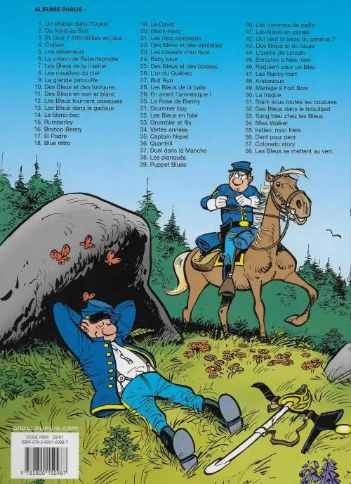 Verso de l'album Les Tuniques Bleues Tome 55 Indien, mon frère