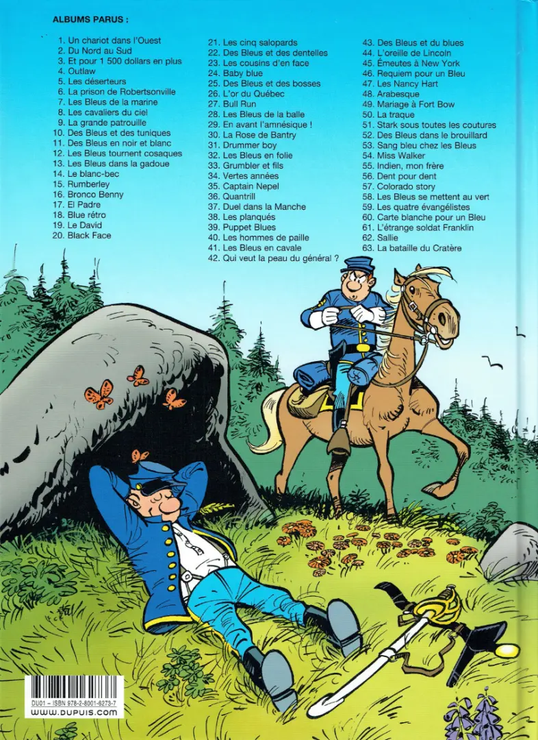 Verso de l'album Les Tuniques Bleues Tome 60 Carte blanche pour un Bleu