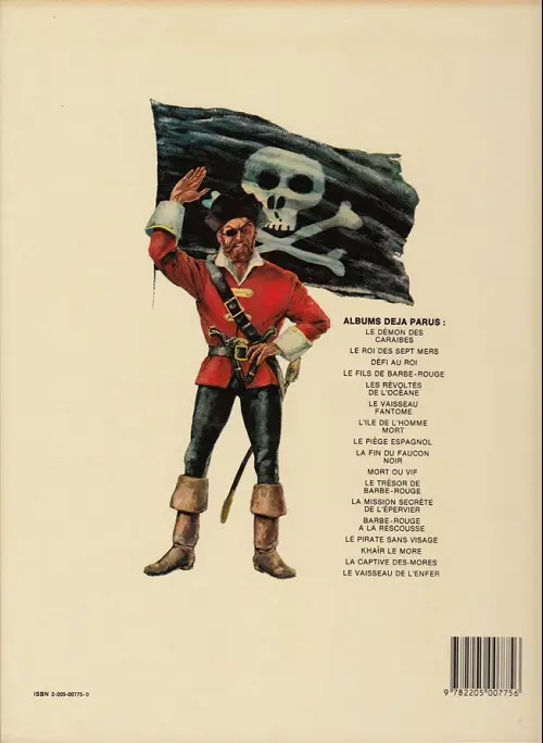 Verso de l'album Barbe-Rouge Tome 17 Le vaisseau de l'enfer