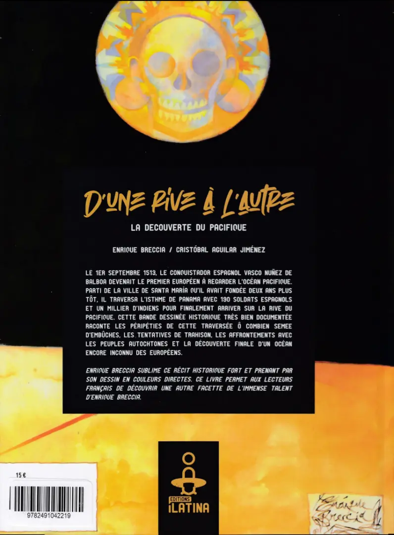 Verso de l'album D'une rive à l'autre La découverte du Pacifique