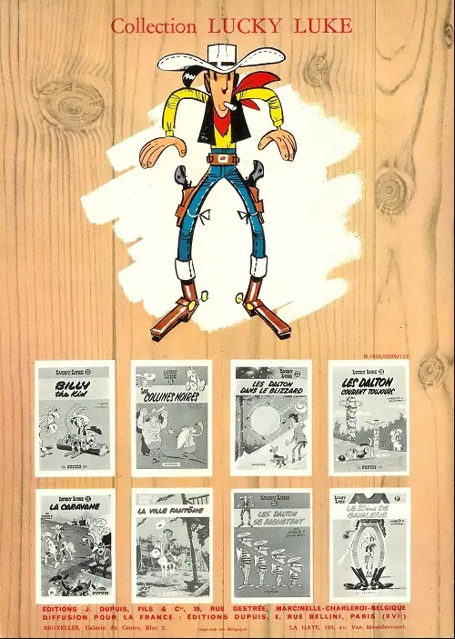 Verso de l'album Lucky Luke Tome 19 Les rivaux de Painful Gulch
