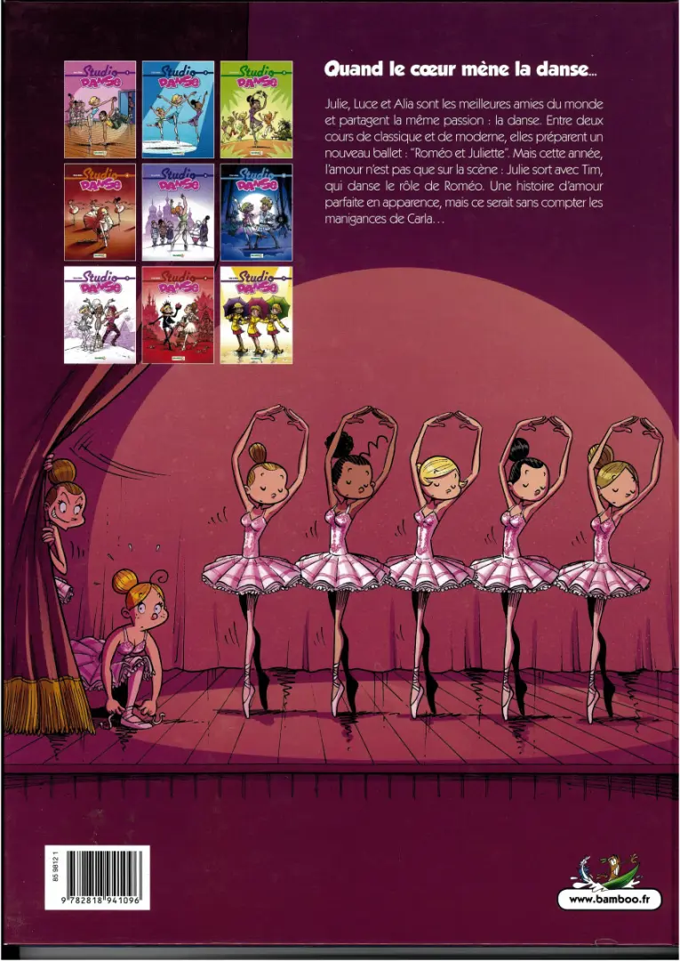 Verso de l'album Studio danse Tome 2