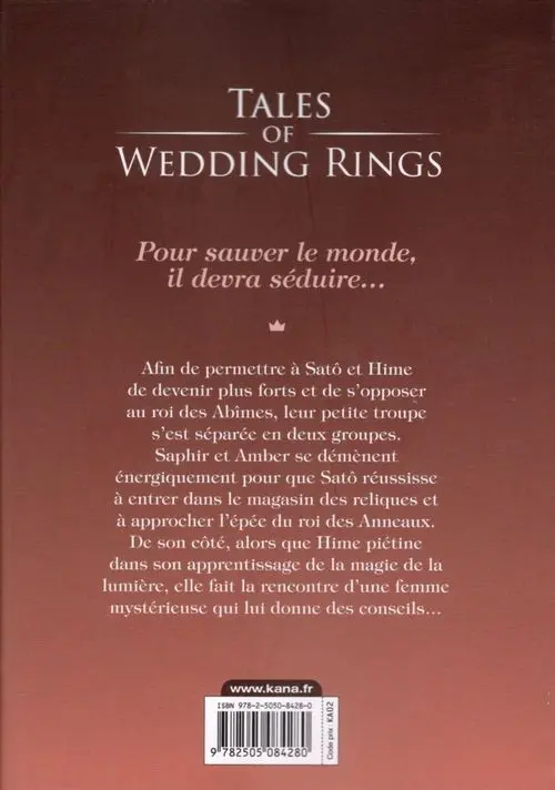 Verso de l'album Tales of Wedding Rings 9