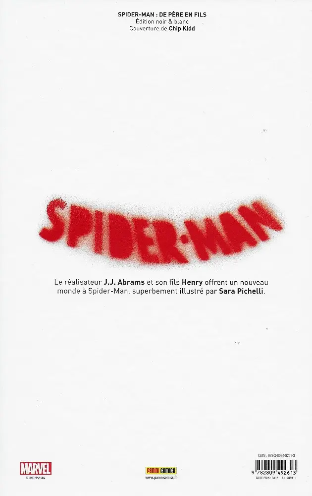 Verso de l'album Spider-Man - De Père en Fils