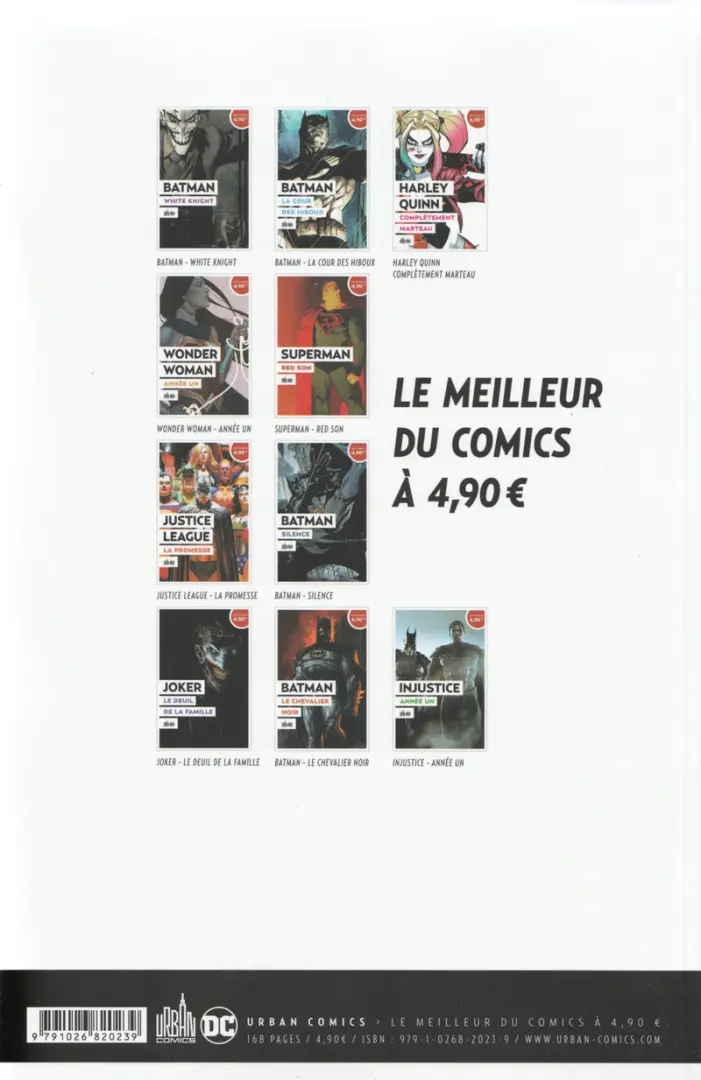Verso de l'album Le meilleur de DC Comics Tome 8 Joker : le deuil de la famille