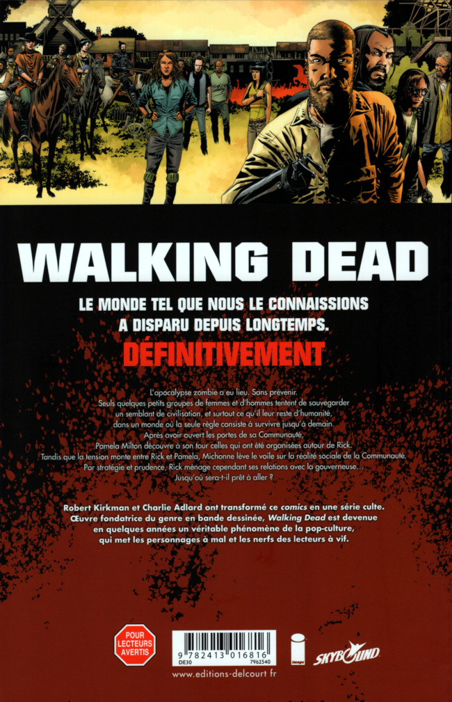 Verso de l'album Walking Dead Tome 32 La fin du voyage