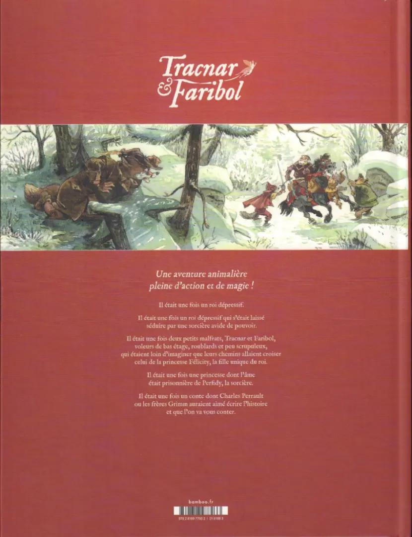 Verso de l'album Tracnar & Faribol 1 Vagabondage en contrées légendaires
