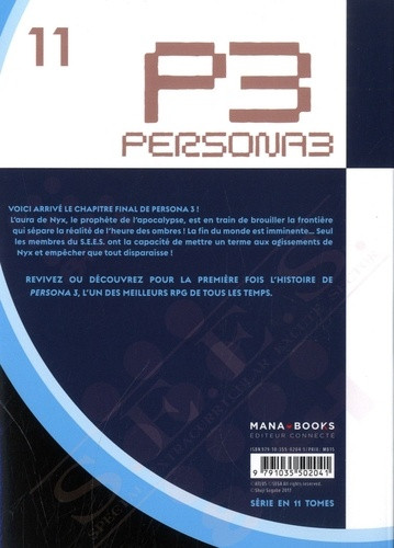 Verso de l'album Persona 3 11