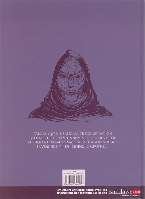 Verso de l'album Le Chevalier mécanique