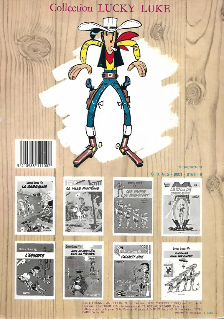Verso de l'album Lucky Luke Tome 24 La caravane