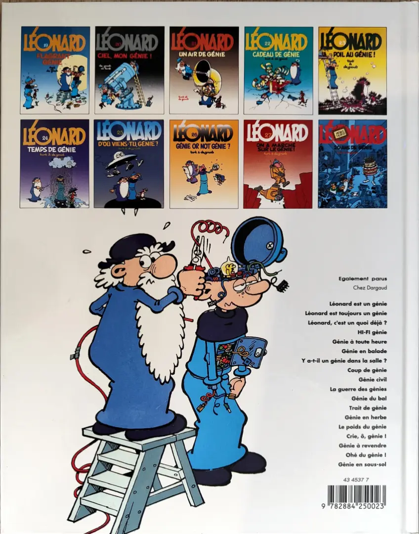 Verso de l'album Léonard Tome 21 Un air de génie
