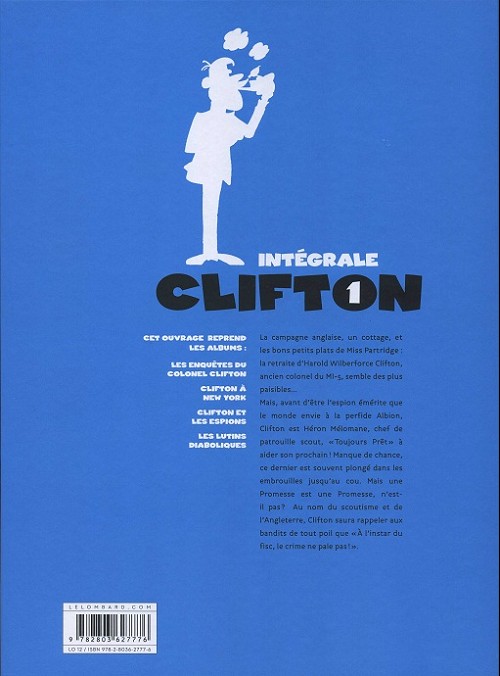 Verso de l'album Clifton Intégrale 1
