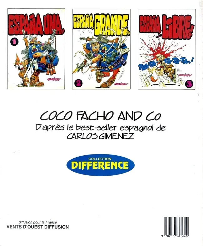 Verso de l'album Coco, Facho and Co.
