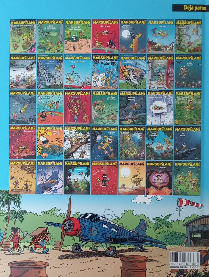 Verso de l'album Marsupilami Tome 13 Le défilé du jaguar