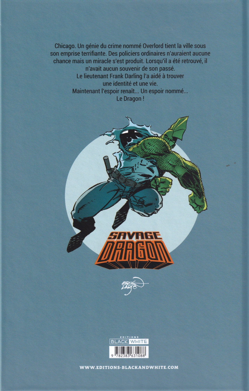Verso de l'album Savage Dragon Ultimate edition Vol. 1