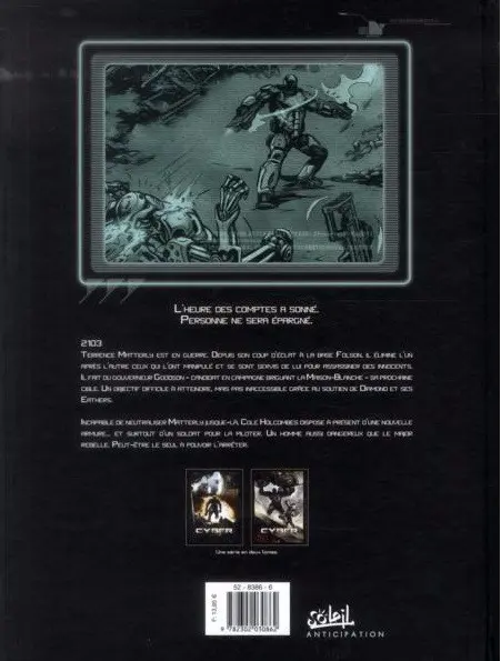 Verso de l'album Cyber Tome 2 Le métal sous la peau
