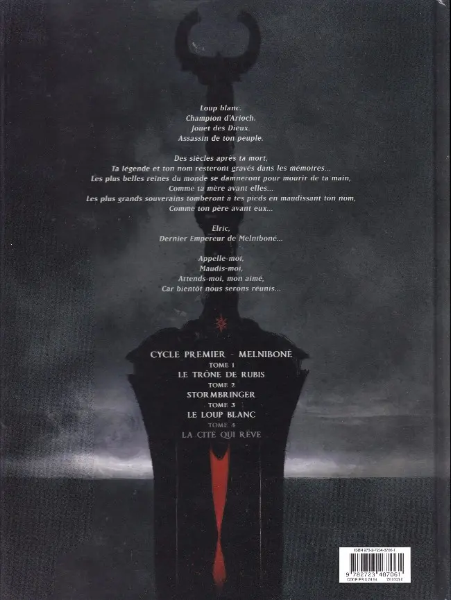 Verso de l'album Elric Tome 3 Le Loup blanc