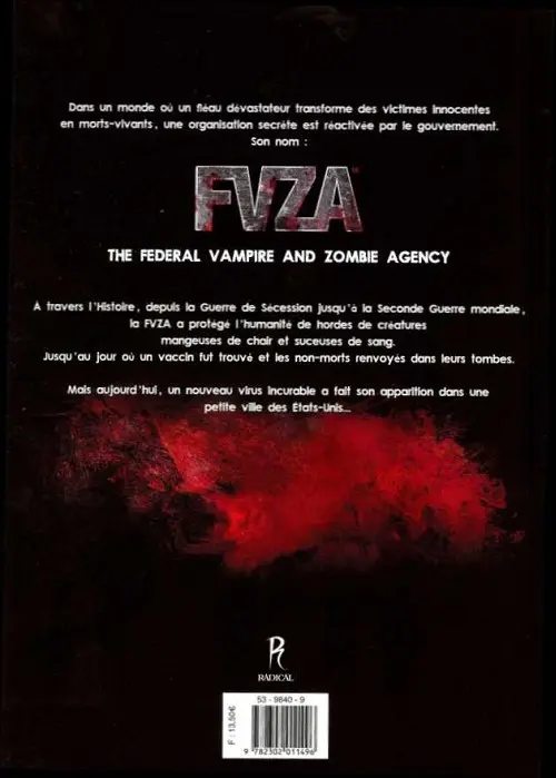 Verso de l'album FVZA Tome 1