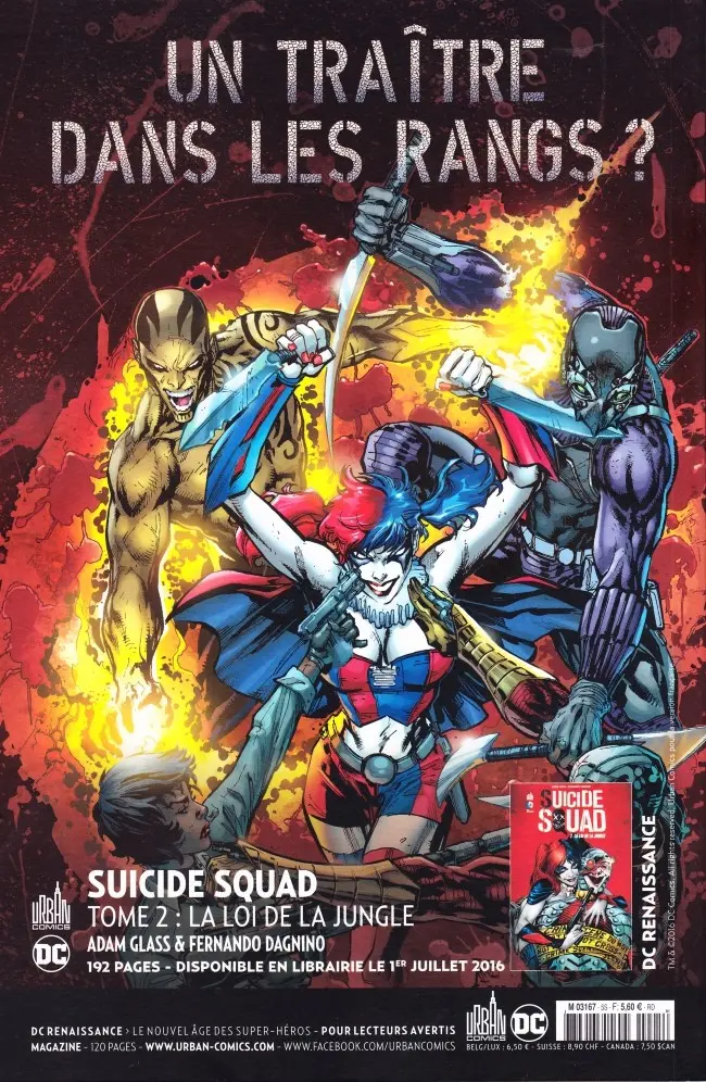 Verso de l'album Justice League Univers #5