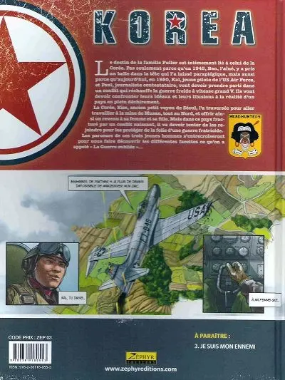 Verso de l'album Korea Tome 2 Le devoir de tuer