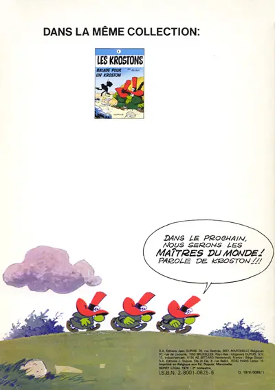 Verso de l'album Les Krostons Tome 2 La maison des mutants