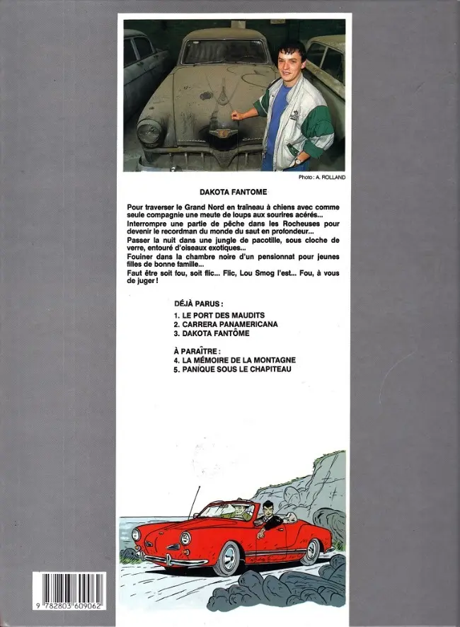 Verso de l'album Lou Smog Tome 3 Dakota fantôme