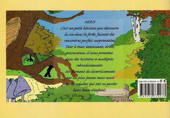 Verso de l'album Néris le hérisson N comme Néris