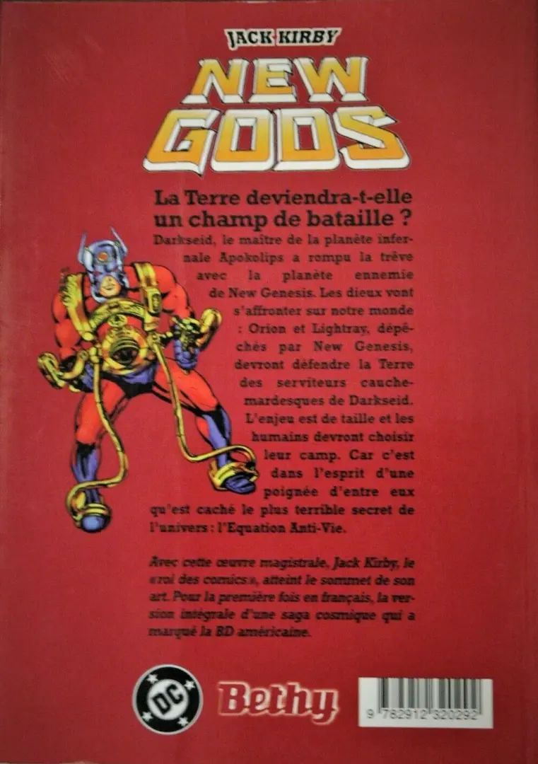 Verso de l'album New Gods