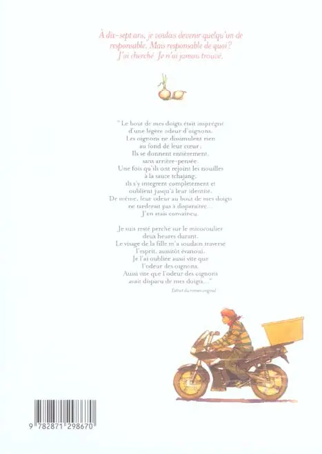 Verso de l'album Nouilles Tchajang