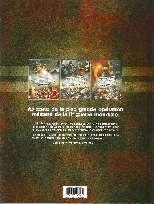 Verso de l'album Opération Overlord Tome 1 Sainte-Mère-Eglise