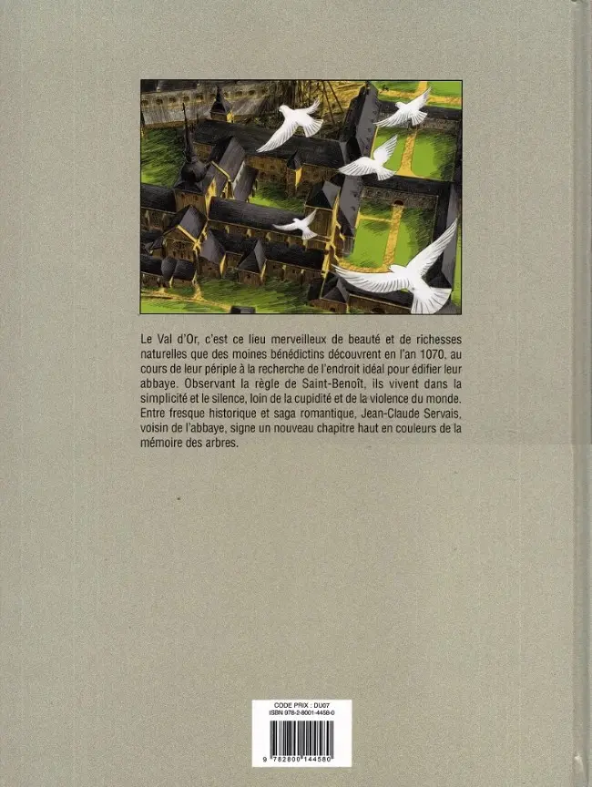 Verso de l'album Orval Première partie