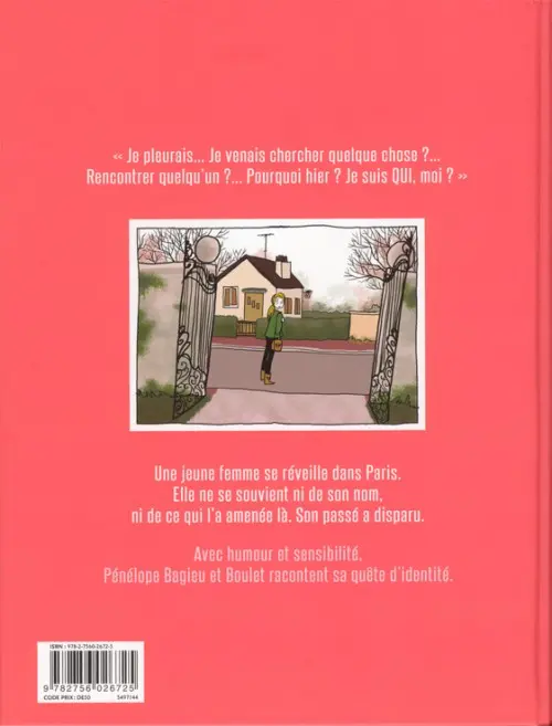Verso de l'album La page blanche