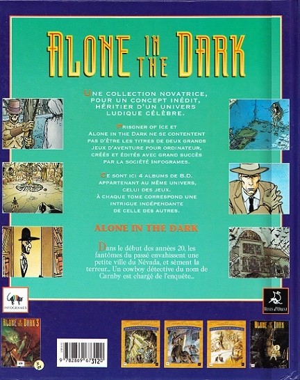 Verso de l'album Alone in the Dark